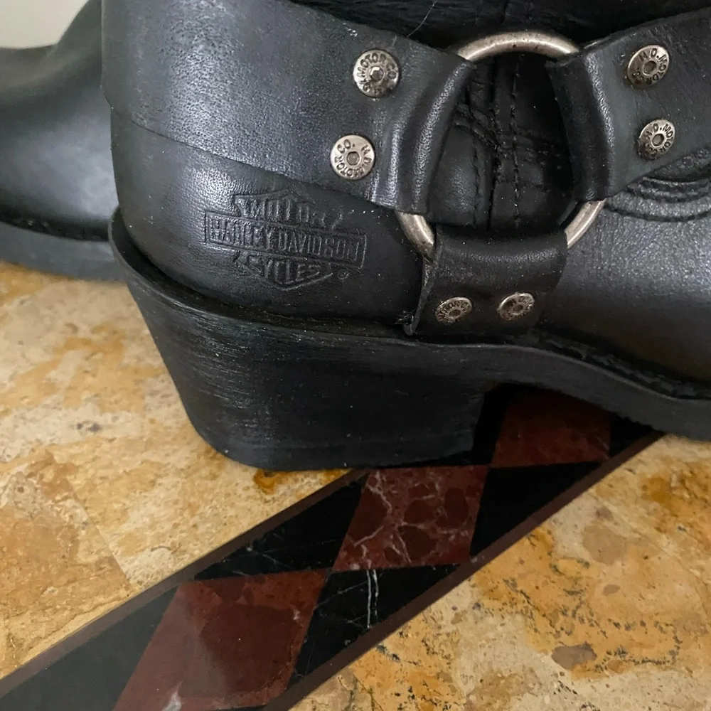 Women’s size 8 Harley-Davidson Black Riding Boots - Picture 3 of 8